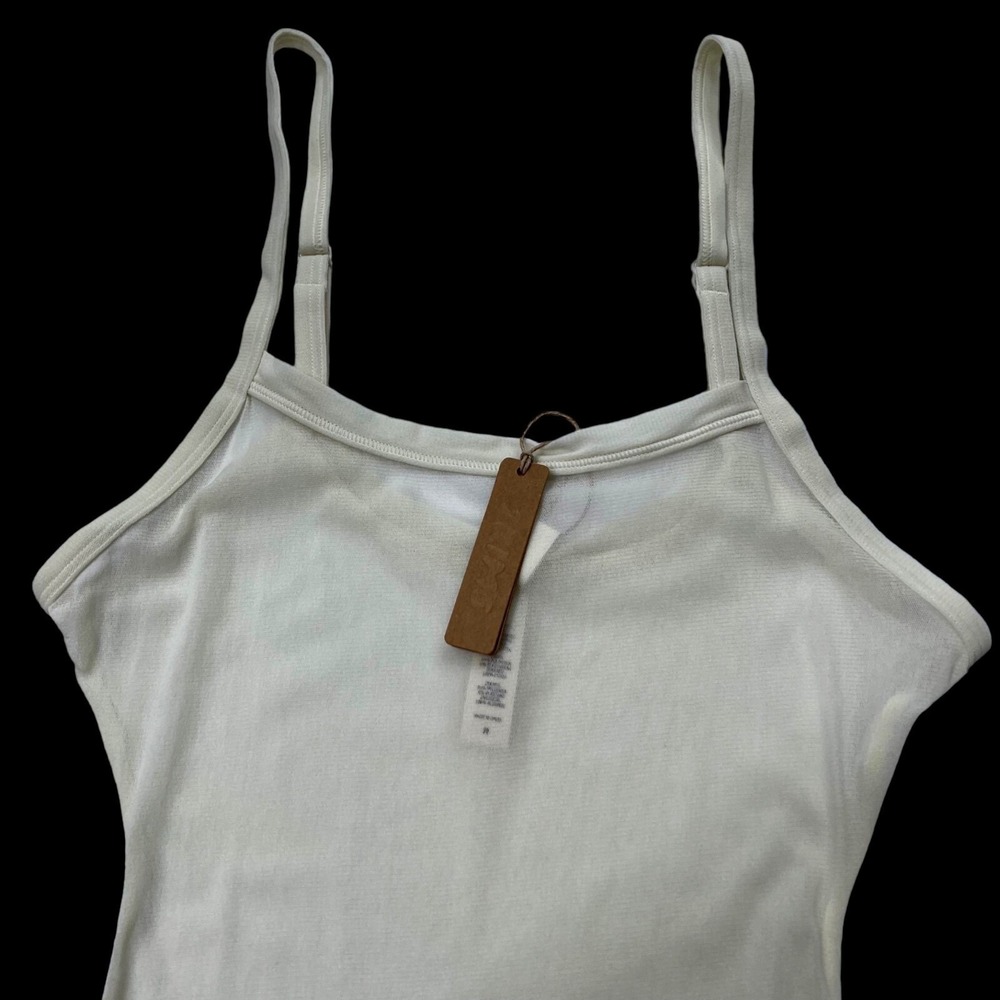 SKIMS Summer Mesh Strappy Cami Bodysuit Bone Medium - Picture 4 of 12